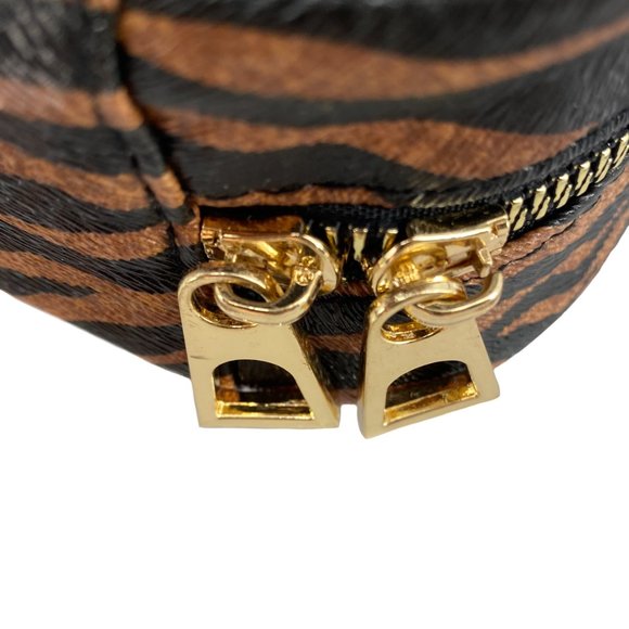 NICOLE MILLER NEW YORK Mixed Tiger Cheetah Print Cosmetic Skincare Travel Bag - Picture 11 of 11